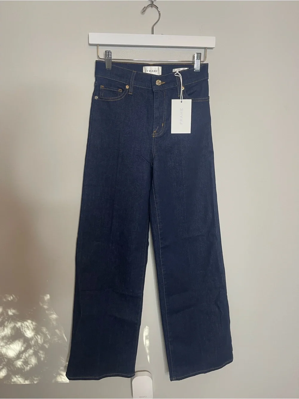 $298 Frame Le Slim Palazzo high rise wide leg jeans in Rinse NWT Size 25